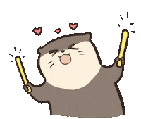 Loc_0401 otter 可愛 水獺 locotter Sticker