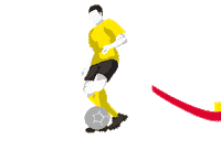 Playing Borussia Dortmund Sticker by Bundesliga