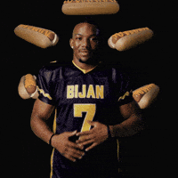 Hot Dog Football GIF by Bijan Mustardson