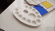 hadismalekie painting stop motion abstract painting wafflensie GIF