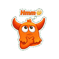 Confused Let Me Think Sticker by Momo & Tulus