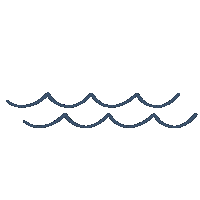 alotandacouple blue water beach ocean Sticker