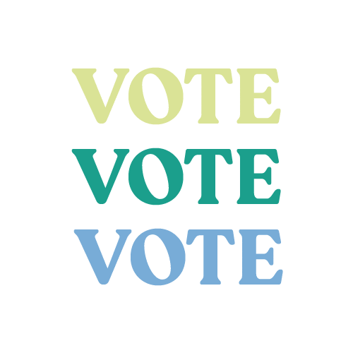 luckybeecreative retro vote votegif retro colors Sticker