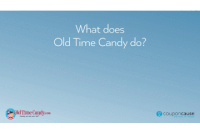 faq old time candy GIF by Coupon Cause