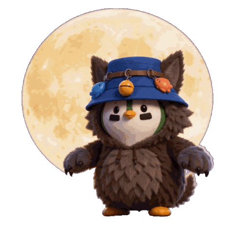 Full Moon Singing Sticker by ZaddyFi