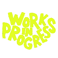 Working Work In Progress Sticker by katxdesign