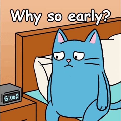 Dragging Blue Cat GIF