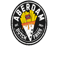 aberdam aberdam dutch fries aberdam dutch fries backyard beach collective Sticker