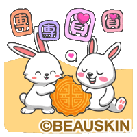 Rabbit Mooncake Sticker by BEAUSKIN