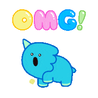 Happy Oh My God Sticker by DINOSALLY