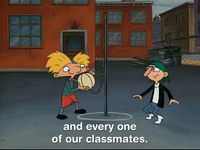 hey arnold nicksplat GIF
