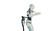 Robot Cyborg Sticker by DutchEyeMedia