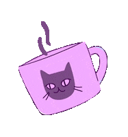 Cat Coffee Sticker