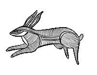 tokkisoju running rabbit 토끼 soju Sticker