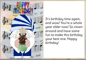 Happy Birthday Gnome GIF