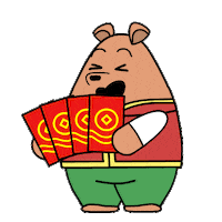 Chinese New Year Blessings Sticker