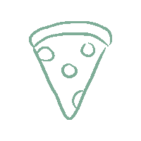 Pizza Mehrweg Sticker by rezzeat