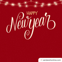 Happy New Year Celebration GIF by sendwishonline.com