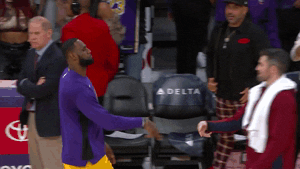 High Five Los Angeles GIF by NBA
