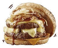 hungry american Sticker by RibsOriginal