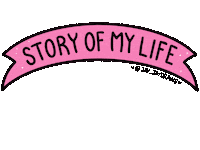 Pink Life Sticker by Jhessica Murray (Jay Jay Draws)