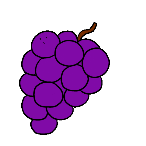Fruit Grape Sticker by Gunmaunofficial