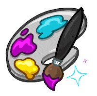 Sparkle Palette Sticker by Neopets