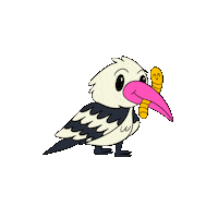 Bird Worm Sticker by EmzoticOfficial