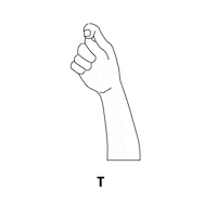 Sign Language T Sticker by Starbucks Malaysia