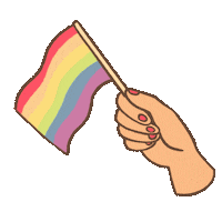 verkomy rainbow pride flag lgbt Sticker