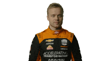 Felix Rosenqvist Shrug Sticker by INDYCAR