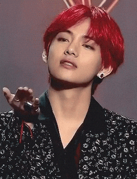test kiss bts v taehyung GIF