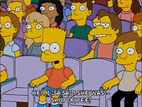 bart simpson shut up GIF