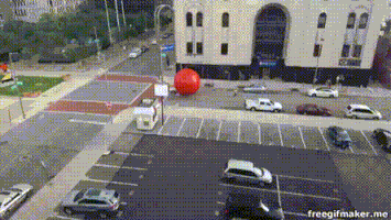 big red ball GIF