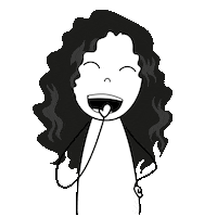 Happy Illustration Sticker