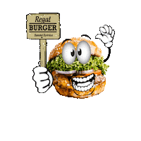 Happy Food Sticker by Regalburger