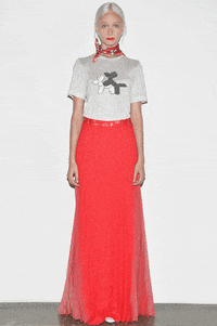 new york fashion week dog GIF by fashgif