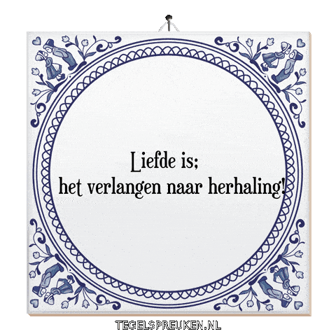 Troost Geluk Sticker by Tegelspreuken.nl