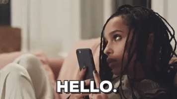 Zoe Kravitz Hello GIF