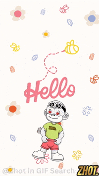 Say Hi Hello GIF by Zhot