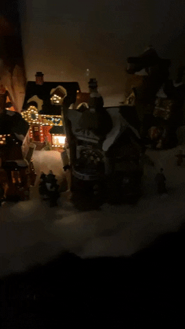 Christmas Town Snow GIF by Tricia  Grace