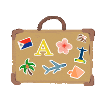 Travel Suitcase Sticker by Anthropologie