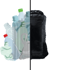 TRAVELDUDEworld backpack recycling waterproof foldable Sticker