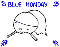 Blue Monday Sticker