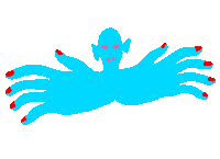 Flying Vampire Bat Sticker