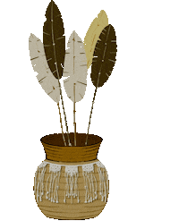 Albinita leaves boho boho style budda Sticker