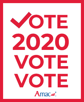 amacforamerica blue white red vote GIF