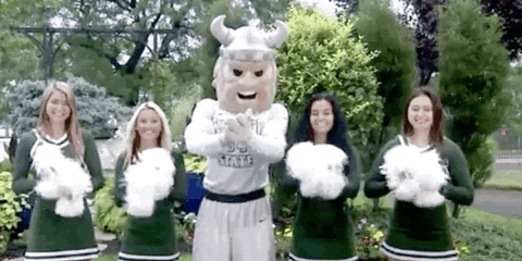 cle_state giphyupload clapping celebrating vikings GIF