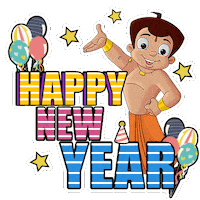 Fun Party Sticker by Chhota Bheem