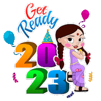 New Year Fun Sticker by Chhota Bheem
